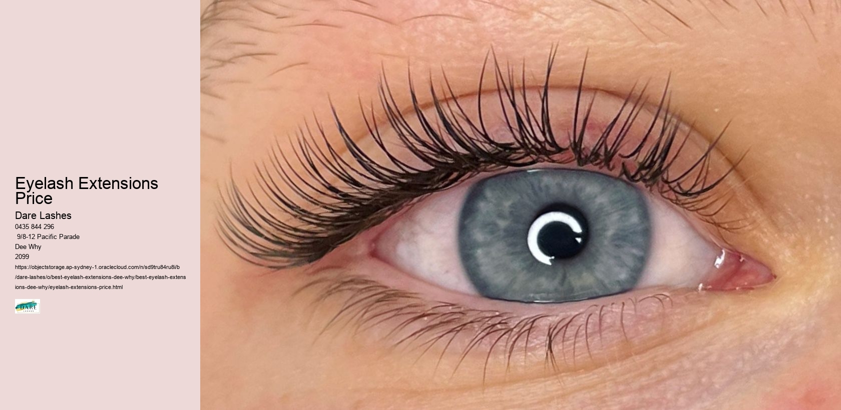 Eyelash Extensions Price