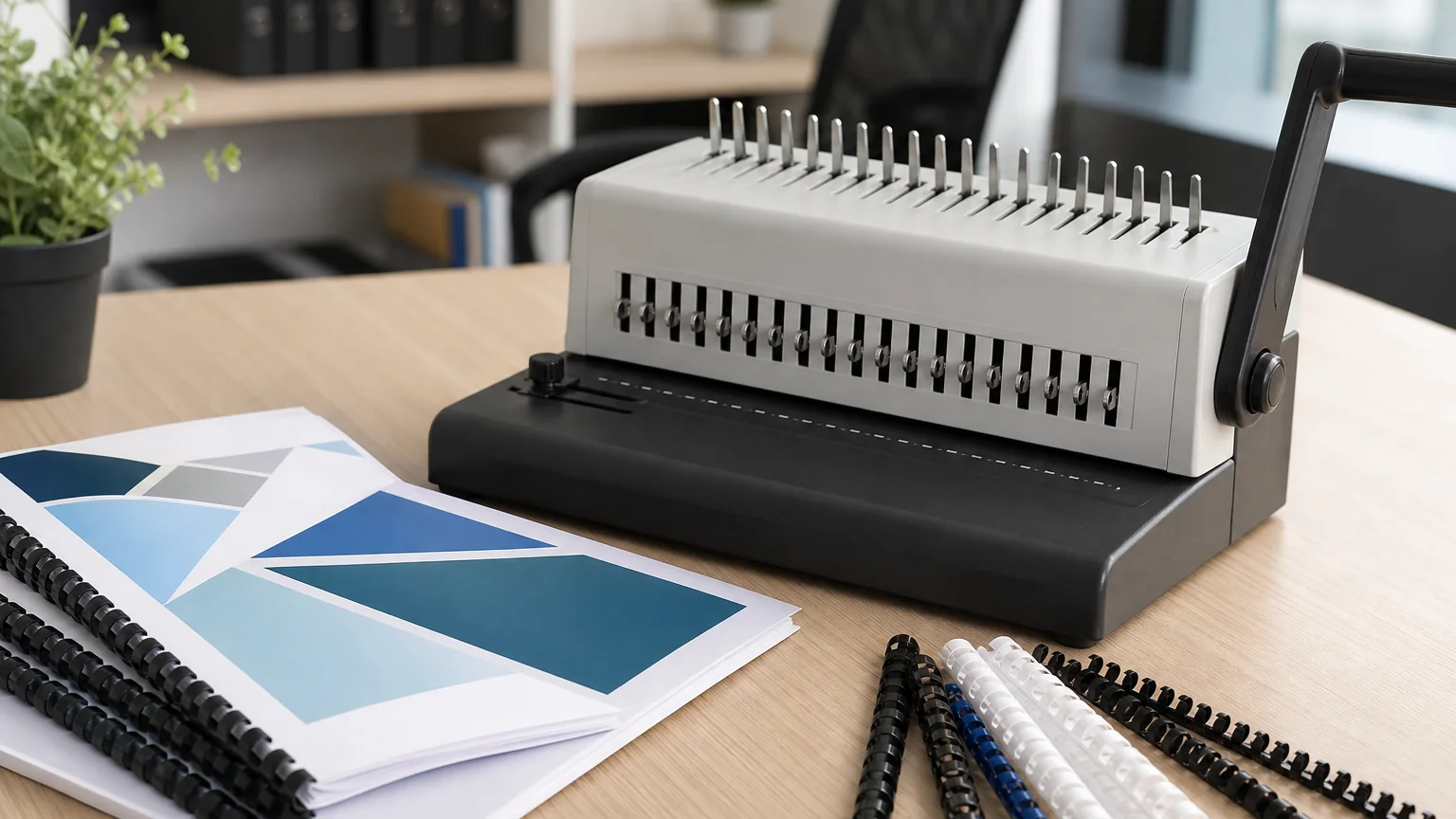 comb binding machine and professional reports