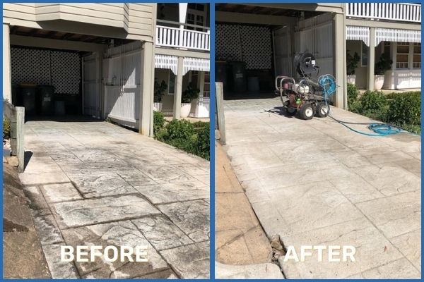 What should I do to prepare for a pressure washing service?